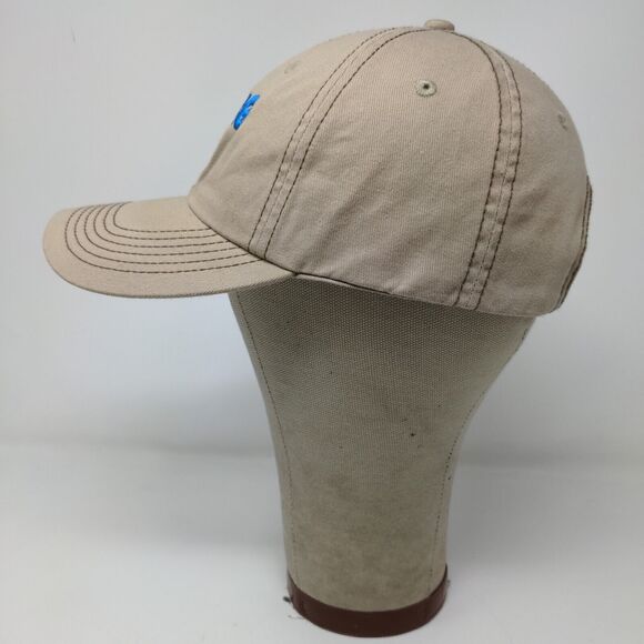 Barking Cow Slideback Hat Beige Tan Adjustable Embroidered Logo - Picture 5 of 12